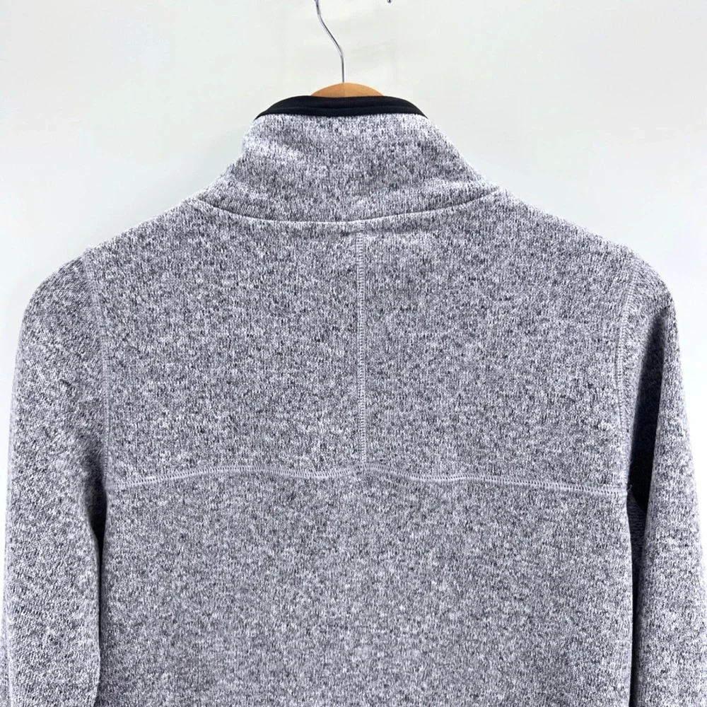 Nike Full Zip Sweater Fleece Jacket Womens Size L Grey Polyester Warm Athleisure
